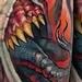 Tattoos - Full color Hellish demon reinspired from a painting by Per Oyvind Haagensen - 66401